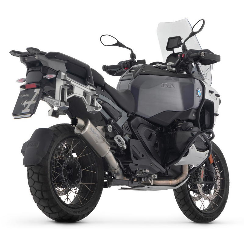 Escape Indy Race EVO titanio fondo en acero BMW R1300GS / Adventure 2024-