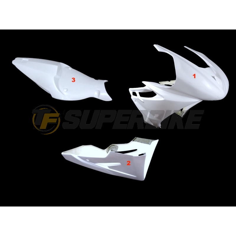 Carenado de fibra Triumph Daytona 675 2013-2017 colín racing