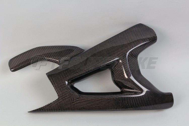 Protector basculante lado izquierdo+chain guard fibra de carbono Kawasaki ZX-10R 2016-2020