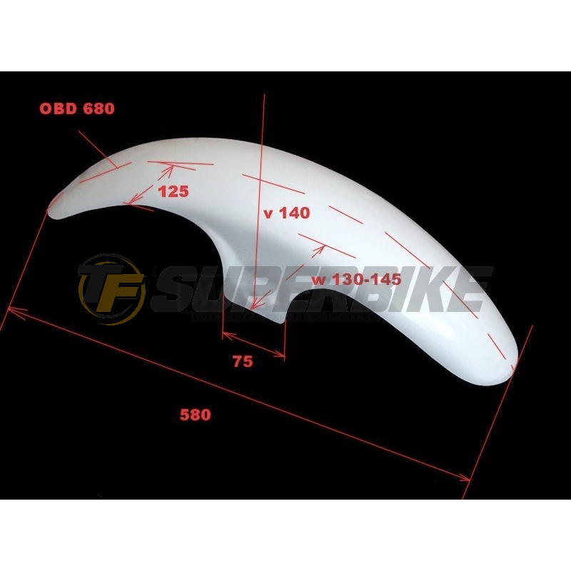 Guardabarros delantero Ducati universal rueda 19"