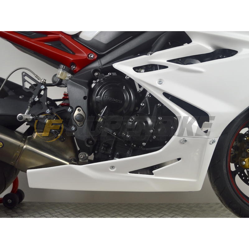 Carenado de fibra Triumph Daytona 675 2013-2017 colín racing