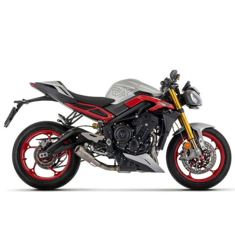 Sistema completo Arrow Pro-Race titanio Triumph Street Triple 765 RX 2026+ colectores acero