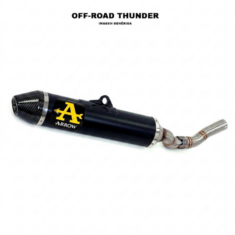Escape homologado Thunder aluminio Dark UM DSR 125EX 2018 fondo carbono