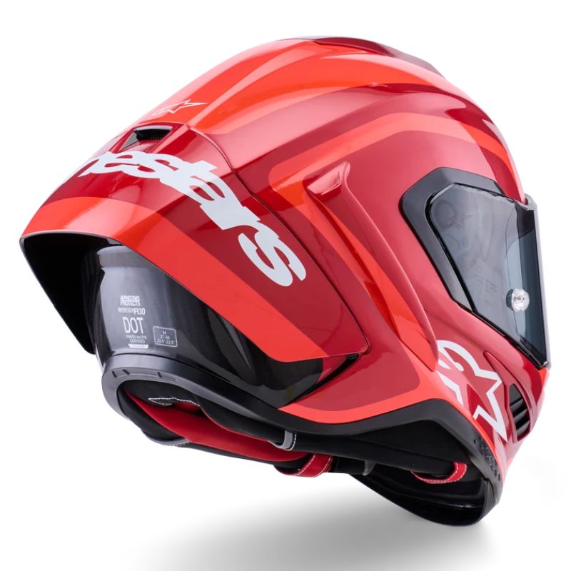 Casco Alpinestars Supertech R10 Arius doble rojo-negro-blanco