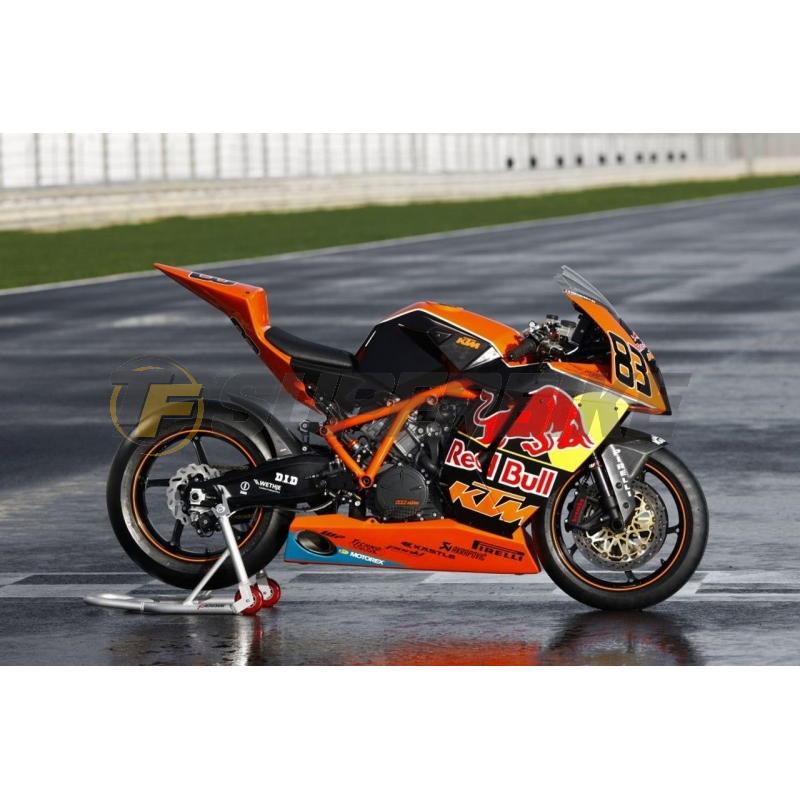 Carenado de fibra KTM RC8 / RC8R 1190 2008-2015 quilla escape Akrapovic