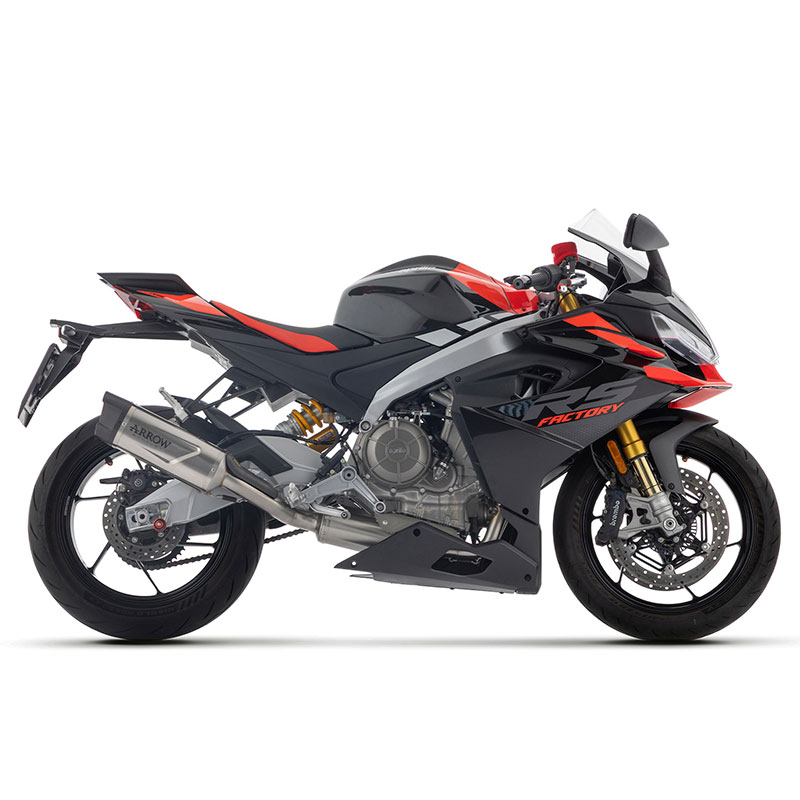 Kit completo con escape Indy Race Evo titanio Aprilia RS660 2025