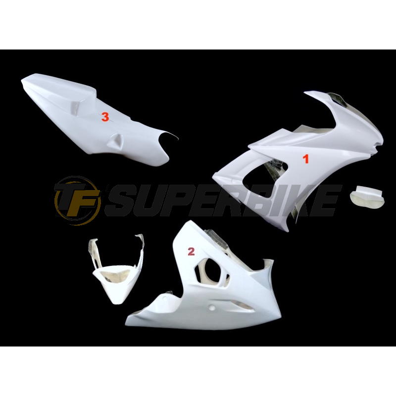 Carenado de fibra Yamaha R6 2003-2005 colín racing