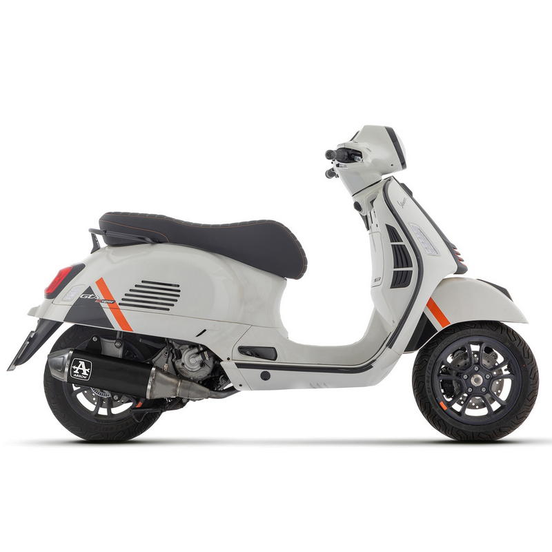 Escape completo Urban Racing aluminio Dark fondo acero Vespa GTS 310 2025-