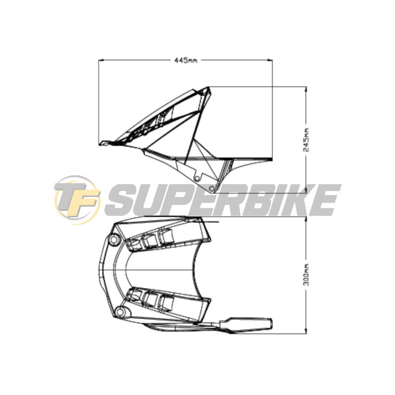 Guardabarros trasero Honda CBR1000RR-R 2020-2024