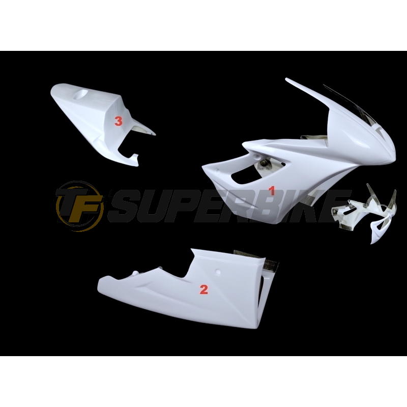 Carenado de fibra Triumph Daytona 675 2006-2012 colín asiento original