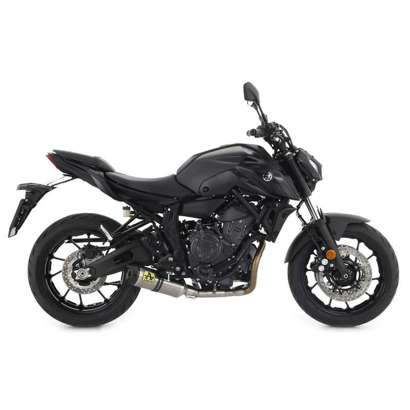 Escape Thunder titanio fondo carbono Yamaha MT-07 2021-2024