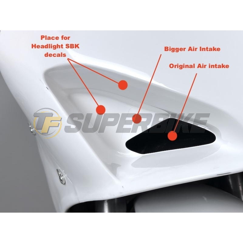 Carenado de fibra Ducati Panigale V4 / V4S / V4R 2018-2022 escape Akrapovic