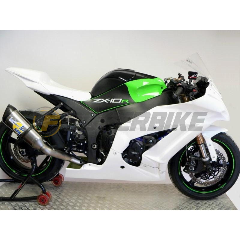 Carenado de fibra Kawasaki ZX-10R 2011-2015 3 piezas colín racing