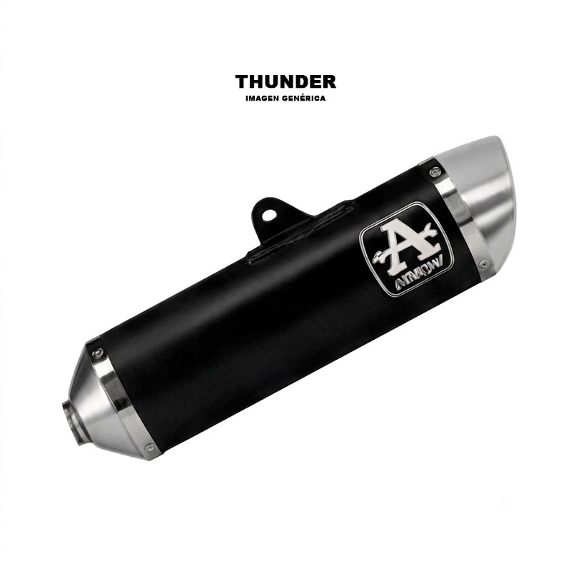 Escape Thunder aluminio Dark con conector acero Yamaha WR125R / WR125-A 2026