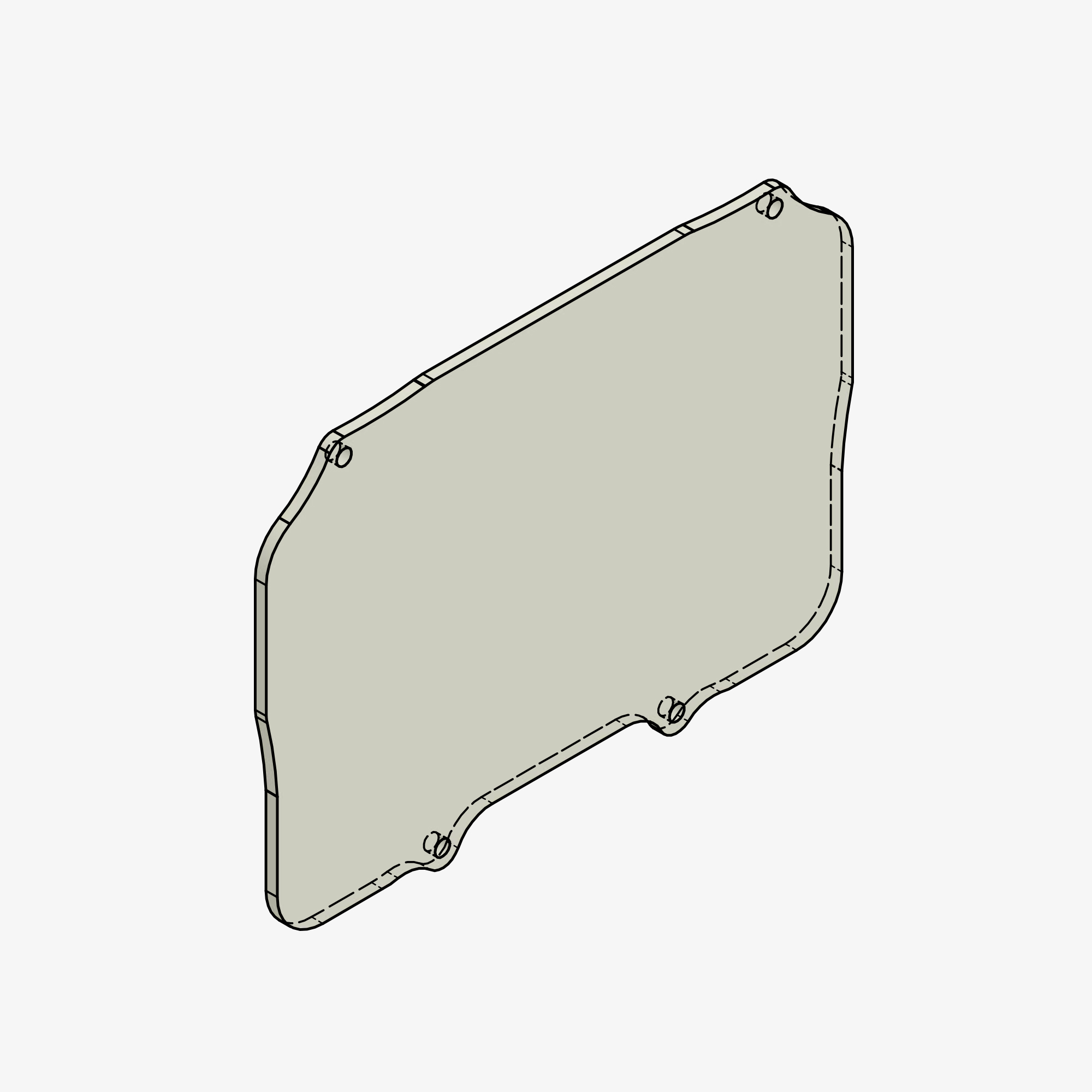 Metacrilato recambio para protector cuadro ECU MASTER ADU5 Rev.1