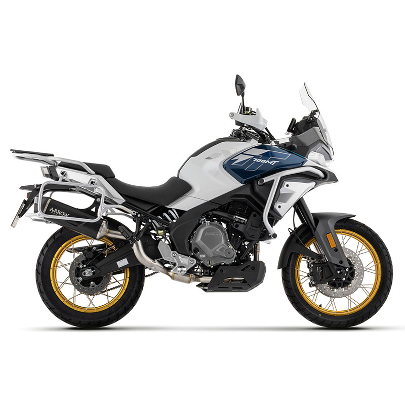 Escape Indy Race Evo aluminio Dark CF Moto 700MT ADV 2025-2026