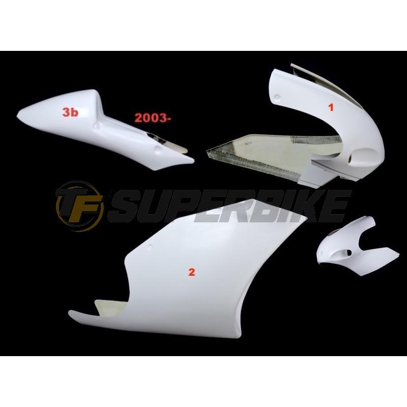 Carenado de fibra Yamaha TZ 250 2002-2009 colín 2003-