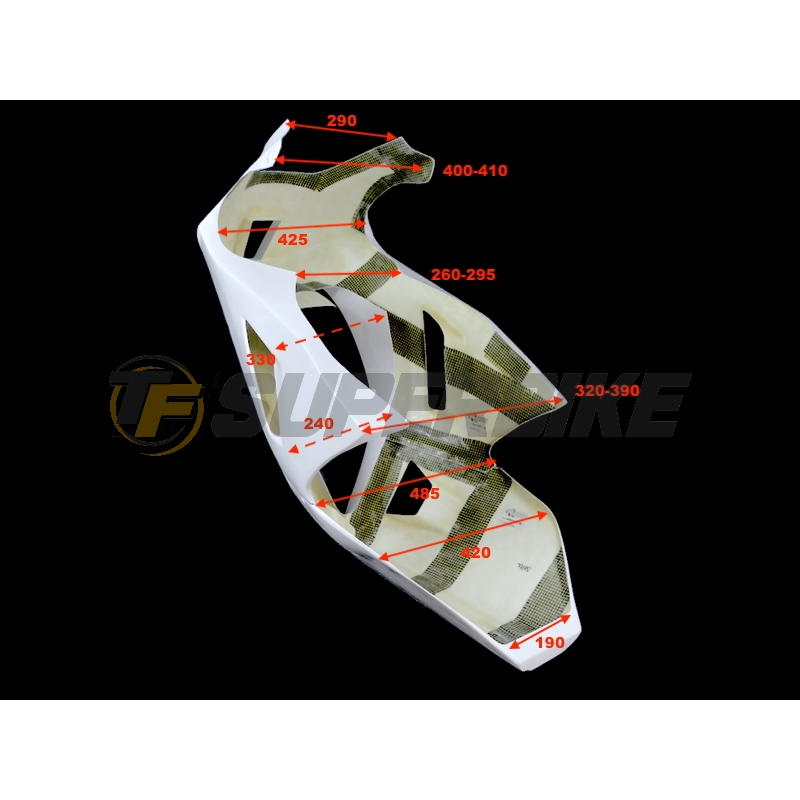 Carenado de fibra Moto2 V2 para transformaciones (ICP Caretta 2010-2012)