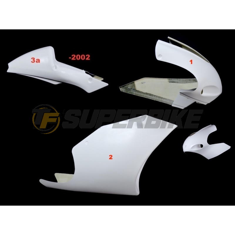 Carenado de fibra Yamaha TZ 250 2002-2009 colín 2002