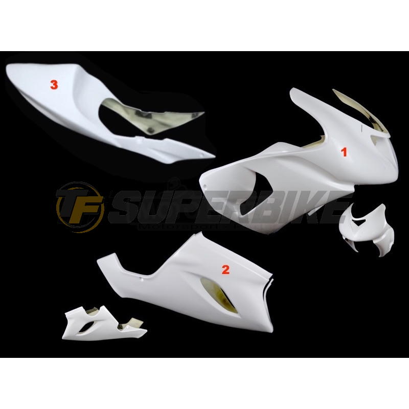 Carenado de fibra Kawasaki ZX-6R / RR / 636 / Ninja 2005-2006 colín asiento original