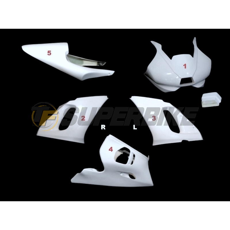Carenado de fibra Yamaha R6 1999-2002 colín asiento original