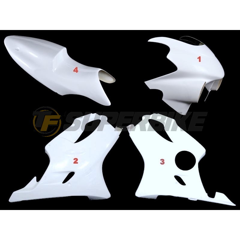Carenado de fibra Honda CBR600F 1999-2000 4 piezas