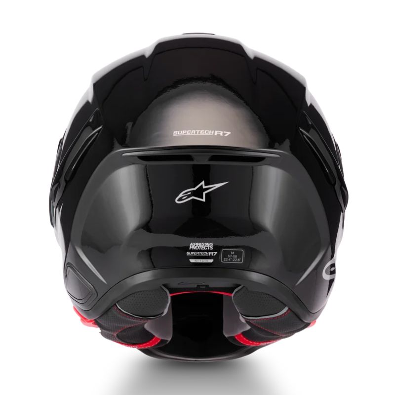 Casco Alpinestars S-R7 Solid negro brillo