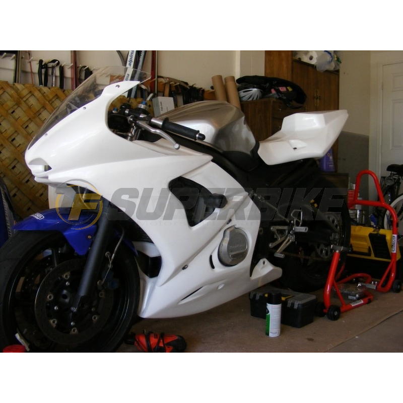 Carenado de fibra Yamaha R6 2003-2005 colín racing