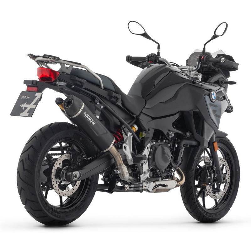Escape Indy-Race aluminio dark fondo carbono BMW F800GS / F900GS / Adventure 2024-2025
