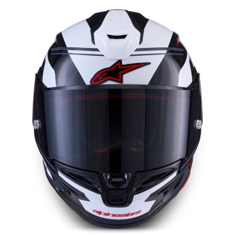Casco Alpinestars S-R7 A-Core negro-blanco-rojo