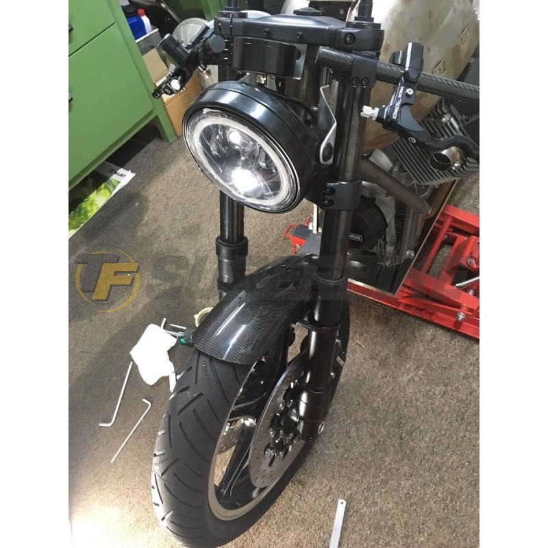 Guardabarros delantero fibra vidrio universal Café Racer Scrambler