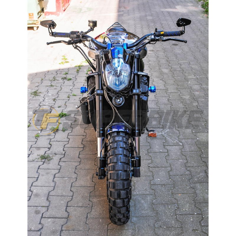 Guardabarros delantero fibra vidrio universal Café Racer Scrambler