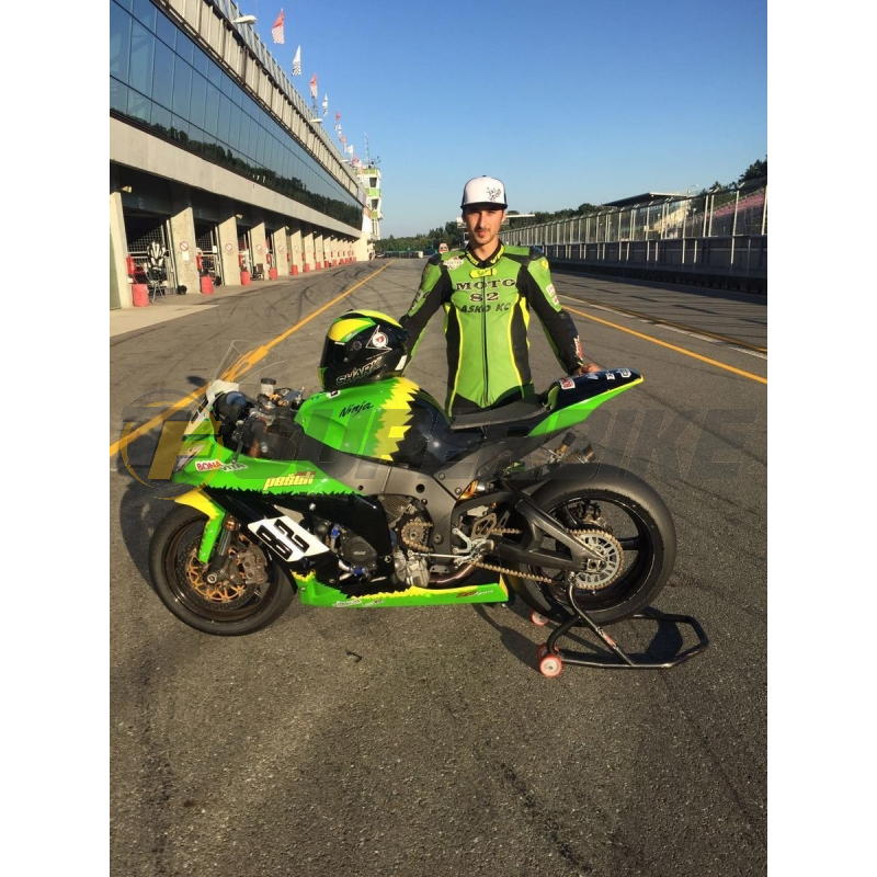 Carenado de fibra Kawasaki ZX-10R 2011-2015 3 piezas colín racing