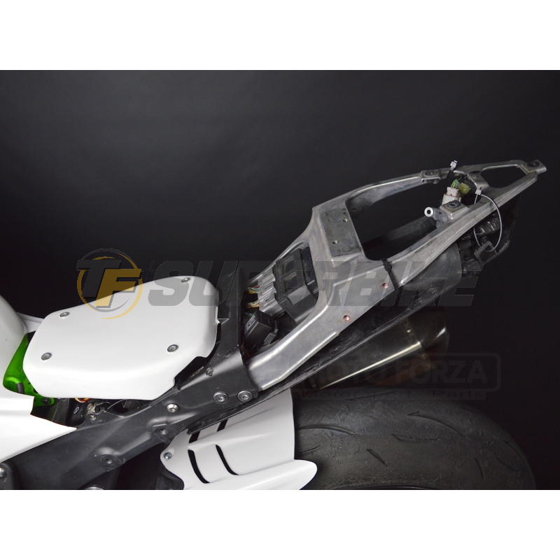 Carenado de fibra Kawasaki ZX-6R 2009-2017 3 piezas colín racing