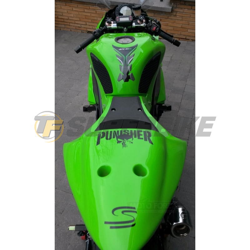Carenado de fibra Kawasaki ZX-10R 2008-2010 colín racing