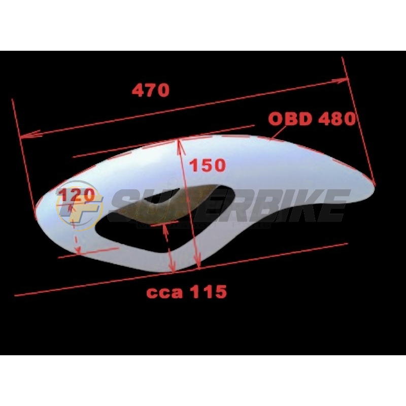 Guardabarros delantero cantilever 250 - 350 1978-1982 (Spondon, Yamaha, Bartol, etc)