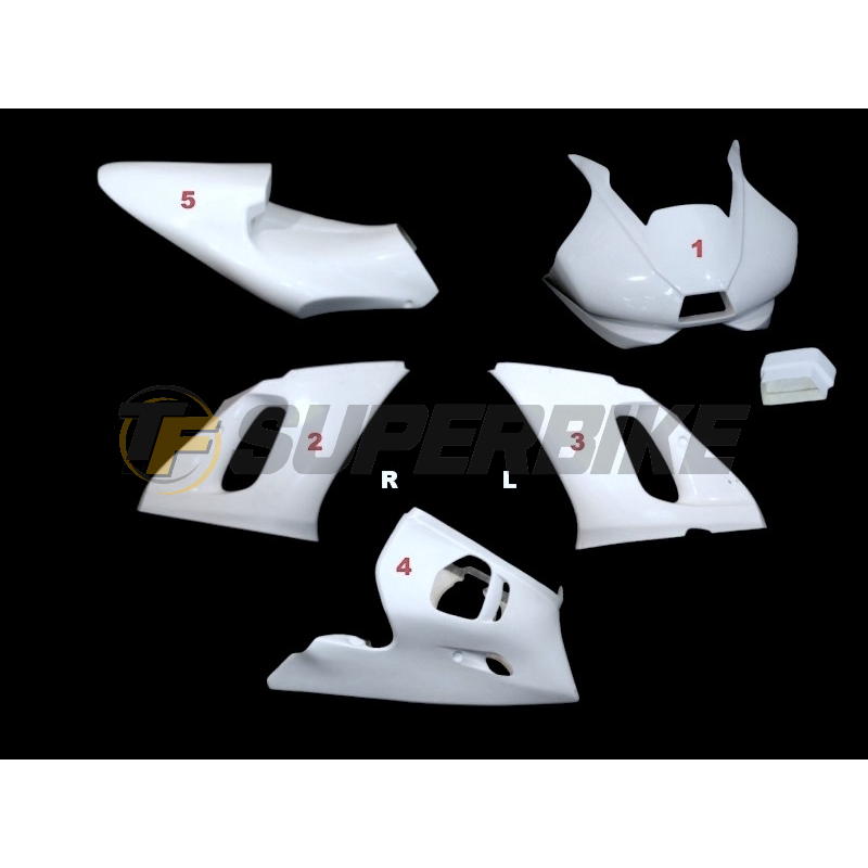 Carenado de fibra Yamaha R6 1999-2002 colín racing