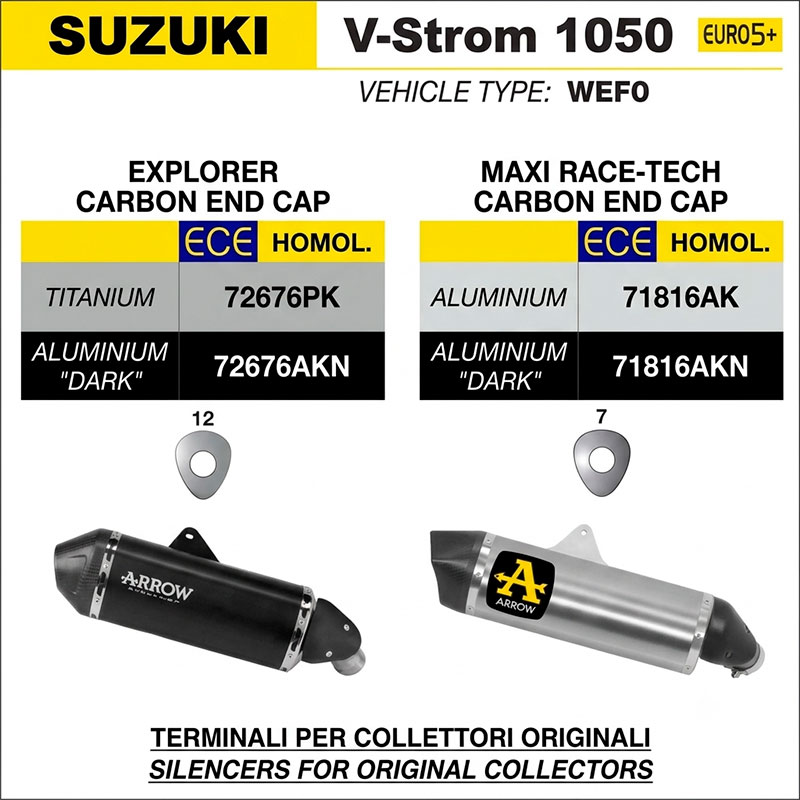 Escape Explorer aluminio Dark Suzuki V-Strom 1050DE / SE 2025-2026