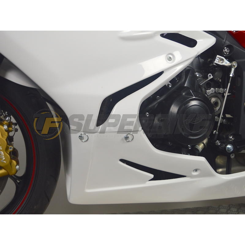 Carenado de fibra Triumph Daytona 675 2013-2017 quilla escape original