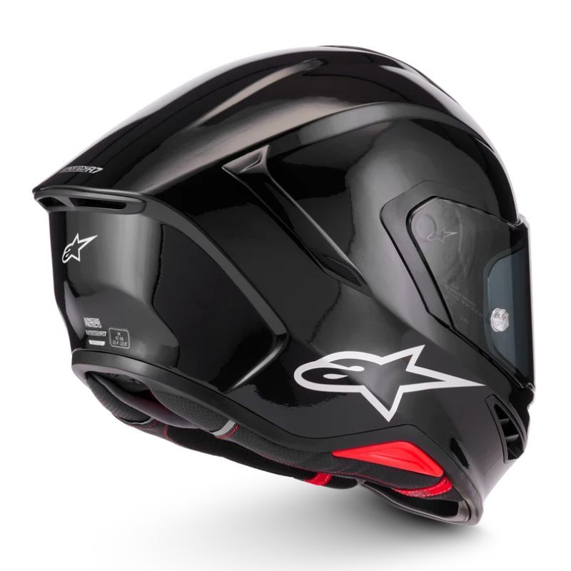 Casco Alpinestars S-R7 Solid negro brillo