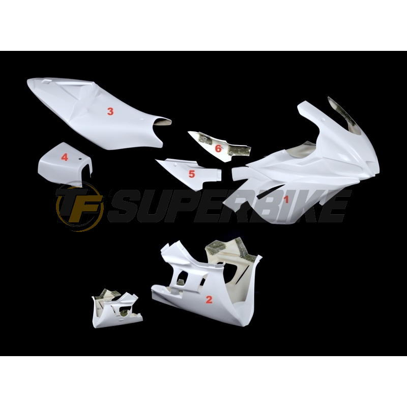 Carenado de fibra Yamaha R3 2019-2024 colín racing