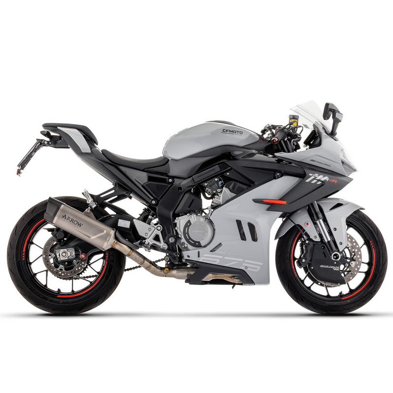 Sistema completo Arrow con escape Indy Race Evo titanio CF Moto 675 SR-R 2026+
