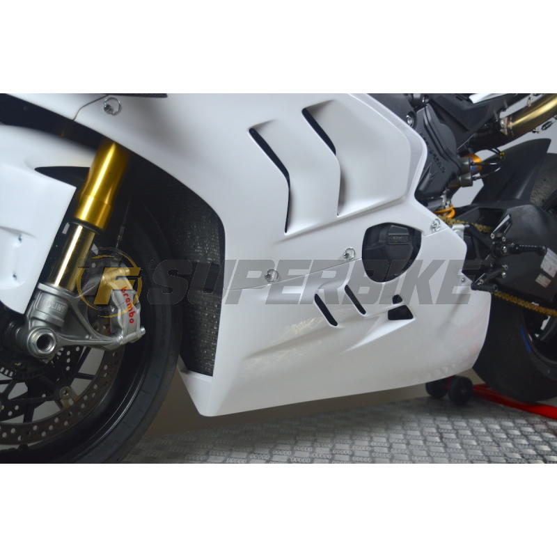 Carenado frontal con cubre depósito Ducati Panigale V4 / V4S / V4R 2023-2024. Quilla escape racing