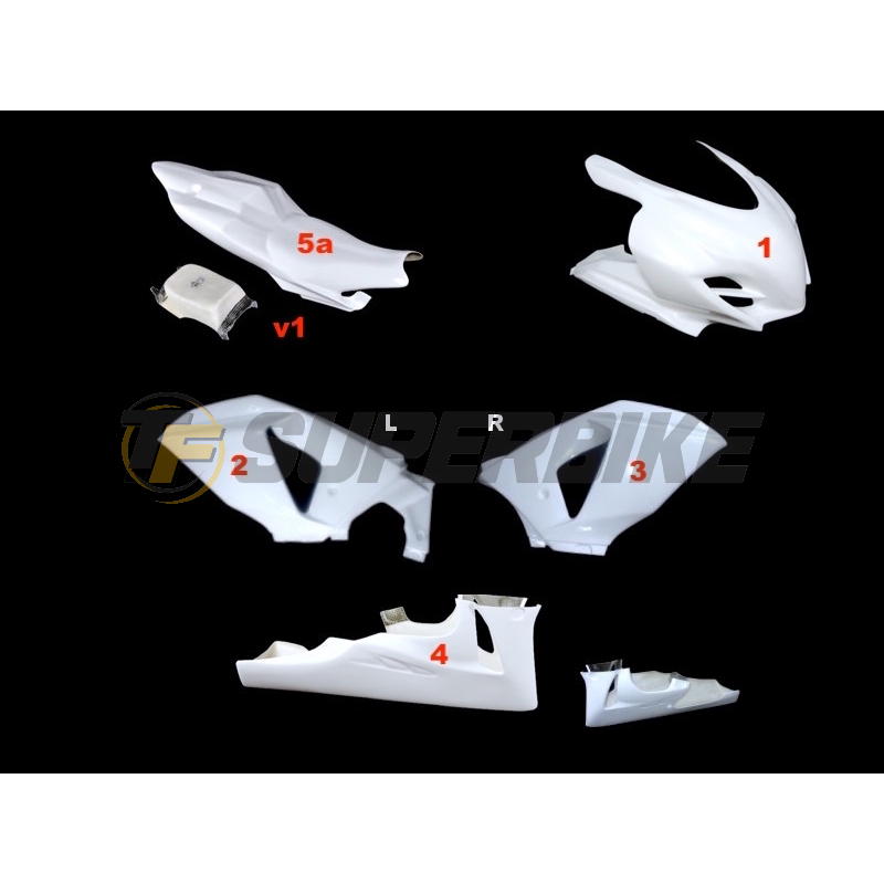 Carenado de fibra v2 Suzuki GSX-R 1000 2009-2016 colín racing