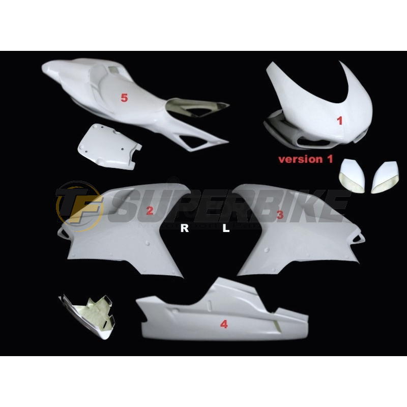 Carenado de fibra Ducati 848 / 1098 / 1198 colín racing