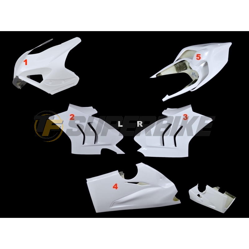 Carenado de fibra Ducati Panigale V4 / V4S / V4R 2018-2022 escape Arrow