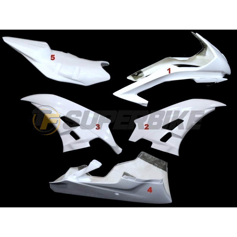 Carenado de fibra Yamaha R6 2006-2007 v1 colín racing