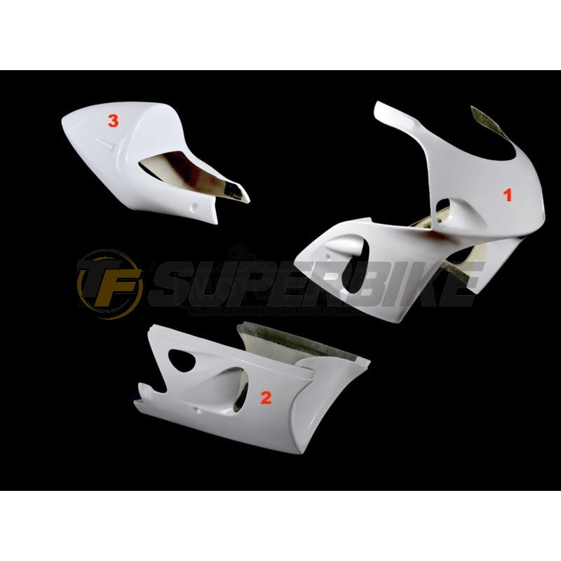 Carenado de fibra Suzuki GSX-R 600 1997-2000 / GSX-R 750 1996-1999 colín asiento original