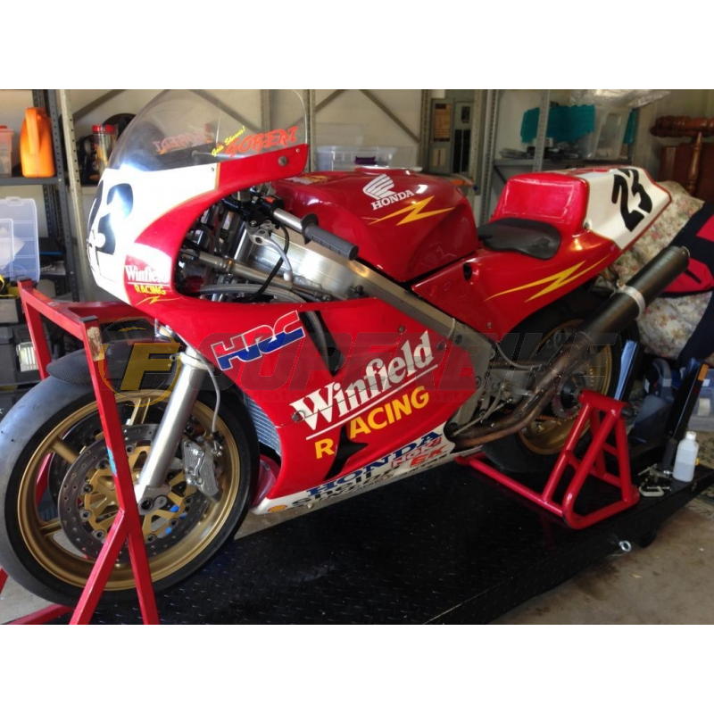 Carenado de fibra Honda VFR 750 R RC30 1990 racing v2