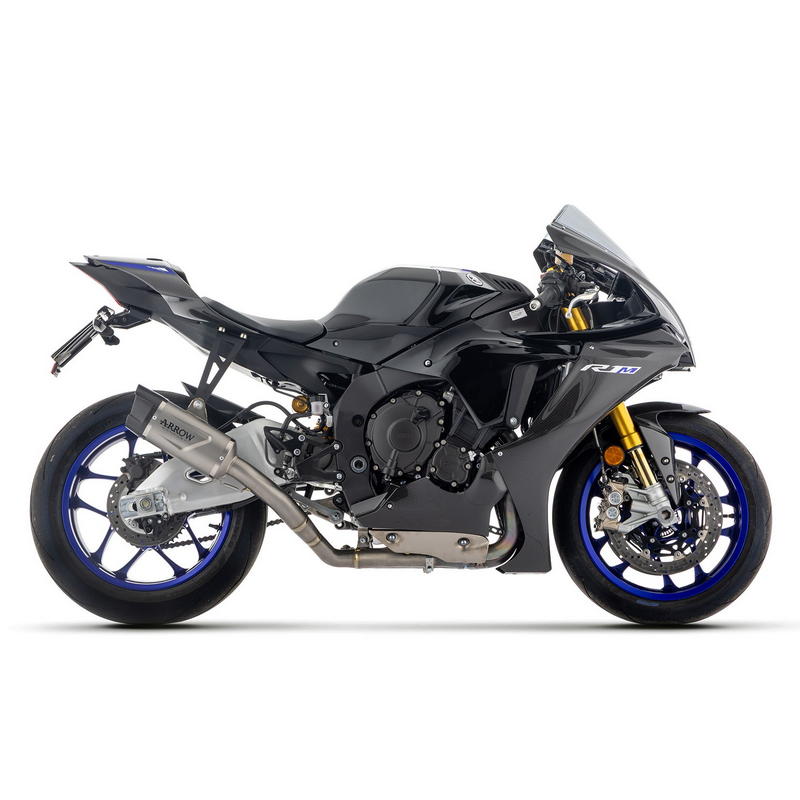 Escape Indy Race EVO titanio + conector titanio 48/60mm Yamaha R1 2025-